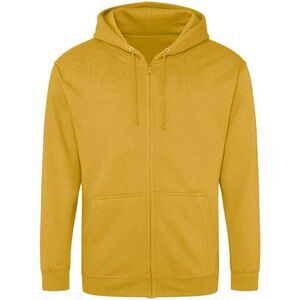 Awdis Mens Full Zip Hoodie / Mustard